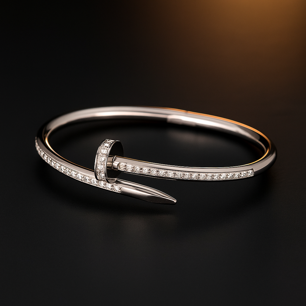 Urban-Style Crystal Nail Cuff