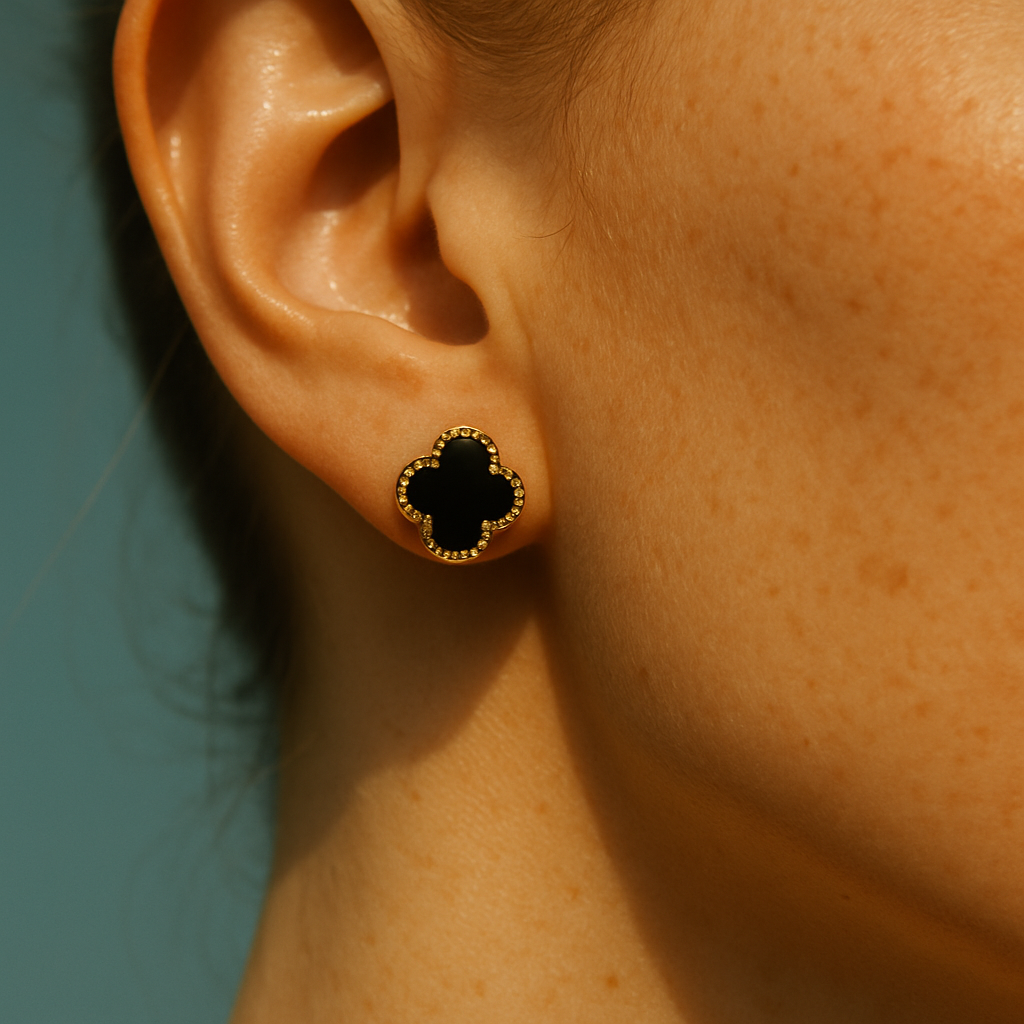 The "Alba" Mother of Pearl Style Clover Studs