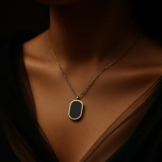 The "Portrait" Locket-Style Pendant Necklace