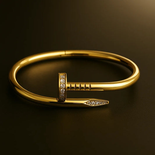 Urban-Style Crystal Nail Cuff