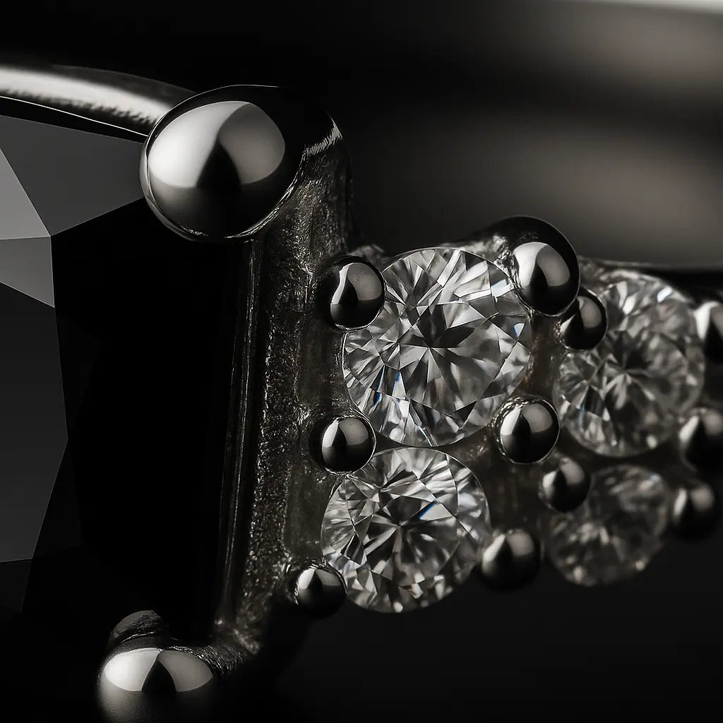 'Midnight Bloom' Ring