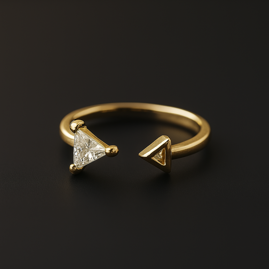 'Apex' Geometric Ring
