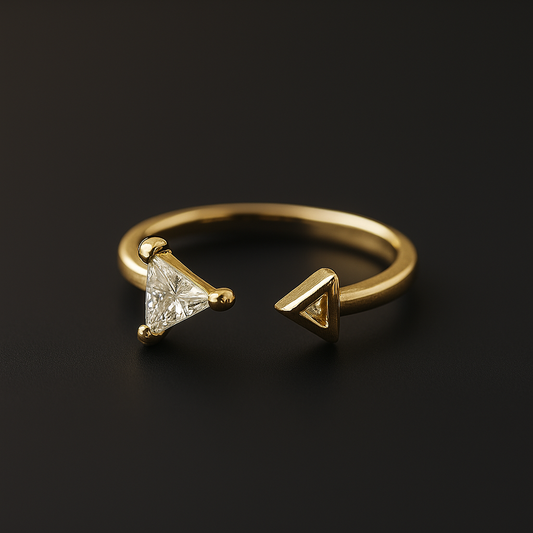 'Apex' Geometric Ring
